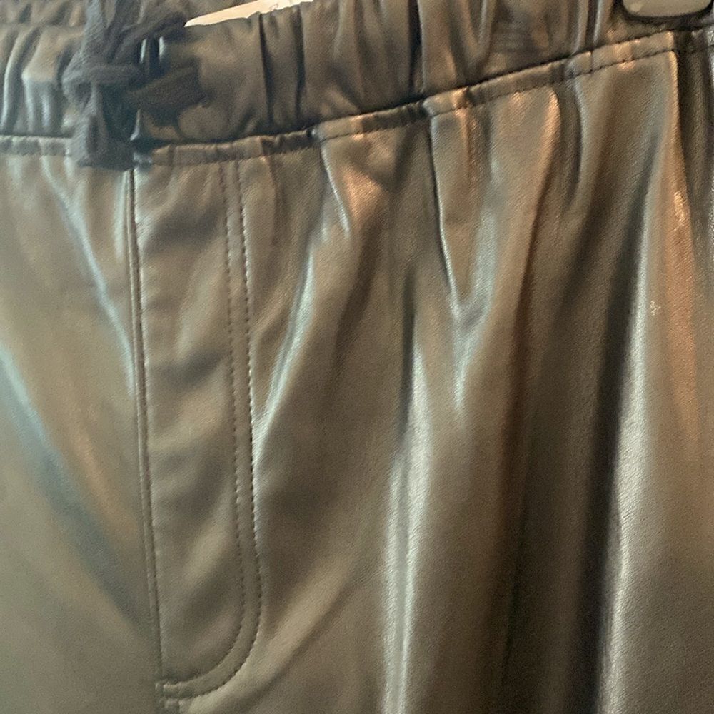 New Faux Leather Jogger Pants - Picture 4 of 6